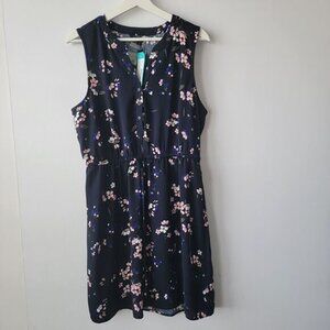 41 hawthorn Stitch Fix womens claira tie waist dress size M floral sleeveless
